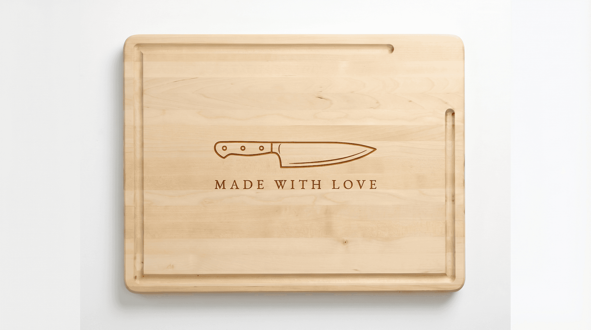 RK Woodworks personalizēts griežamais dēlis ar individuālu gravējumu